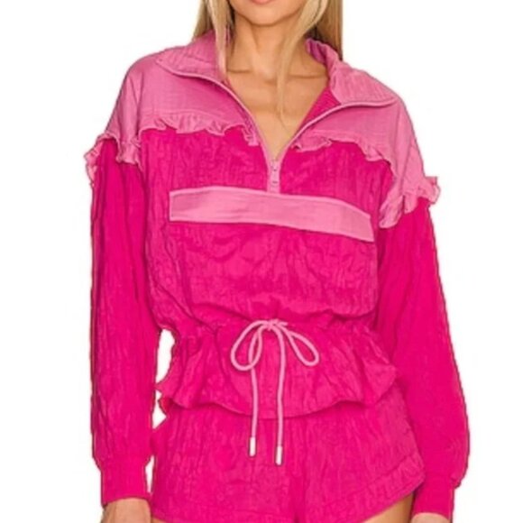 Free People Movement Pink Windbreaker Jacket – Women’s XS - Picture 2 of 2
